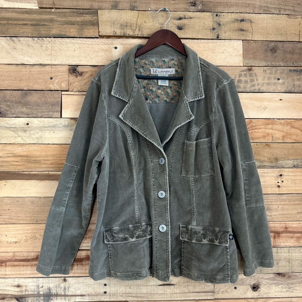 Z Cavaricci corduroy blazer. Women’s size 2x